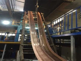 Machine de coulée de barres de cuivre